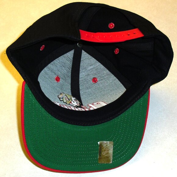 Chicago Blackhawks Mens Vintage Hockey Snapback hat New Nhl Green Underbill - Picture 2 of 4